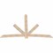 Ekena Millwork Alberta Smooth Timber Gable Bracket, Douglas Fir, 96"W x 64"H x 1 1/2"D x 5 1/2"F, 16/12 Pitch GBW096X64X0206ALB00SDF - alternate 5